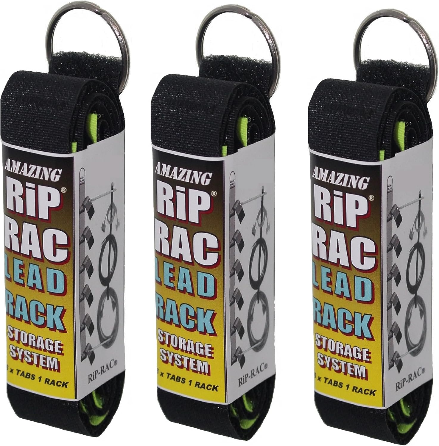 YELLOW MULTI PACK Easy to Use Cable Storage Organiser Strap. Tangle Free Portable Cable Management. Music Electrical Computer. KEEPS ALL TYPES of CABLES SEPARATE ORGANISED TIDY & TANGLE FREE image number 6