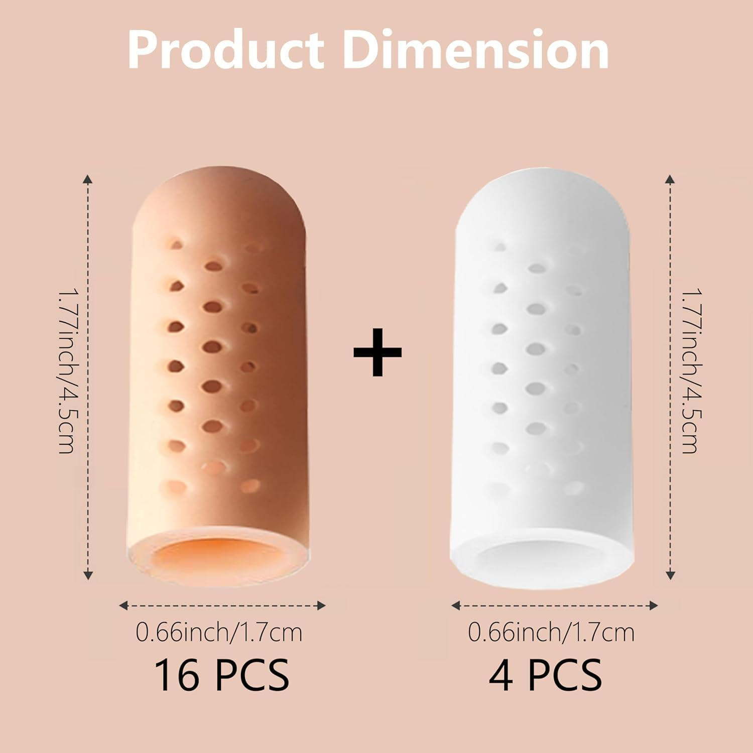 Silicone Finger Protectors with Air Holes, 20Pcs Gel Finger Cots Covers, Silicone Finger Protectors Covers Gel Finger Cots, Gel Finger Protectors Cots Finger Covers, Gel Finger Protectors Finger Covers image number 2