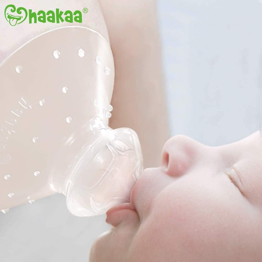 Haakaa Nipple Shield for Breastfeeding with Latch Difficulties Cracked Flat or Inverted Nipples BPA Free, Silicone Breast Shield 28Mm, 1Pc (Round Shape) image number 3