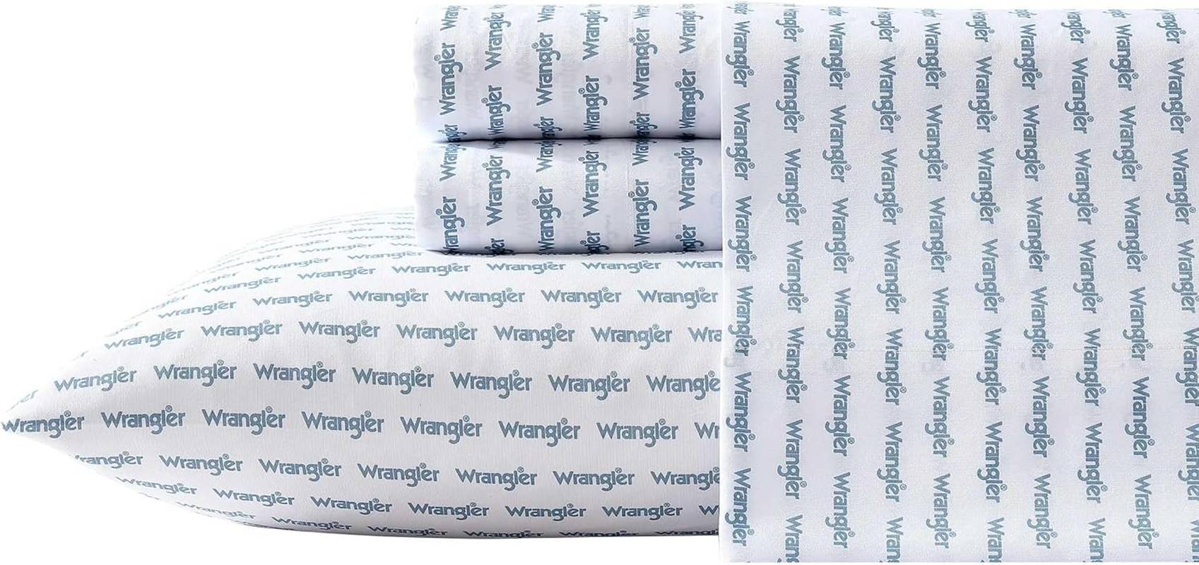 Wrangler - Sheet Set, Breathable & Wrinkle Resistant Bedding, Includes Matching Sham & Pillowcases, Western Home Decor (Boots N Hats Black, King)