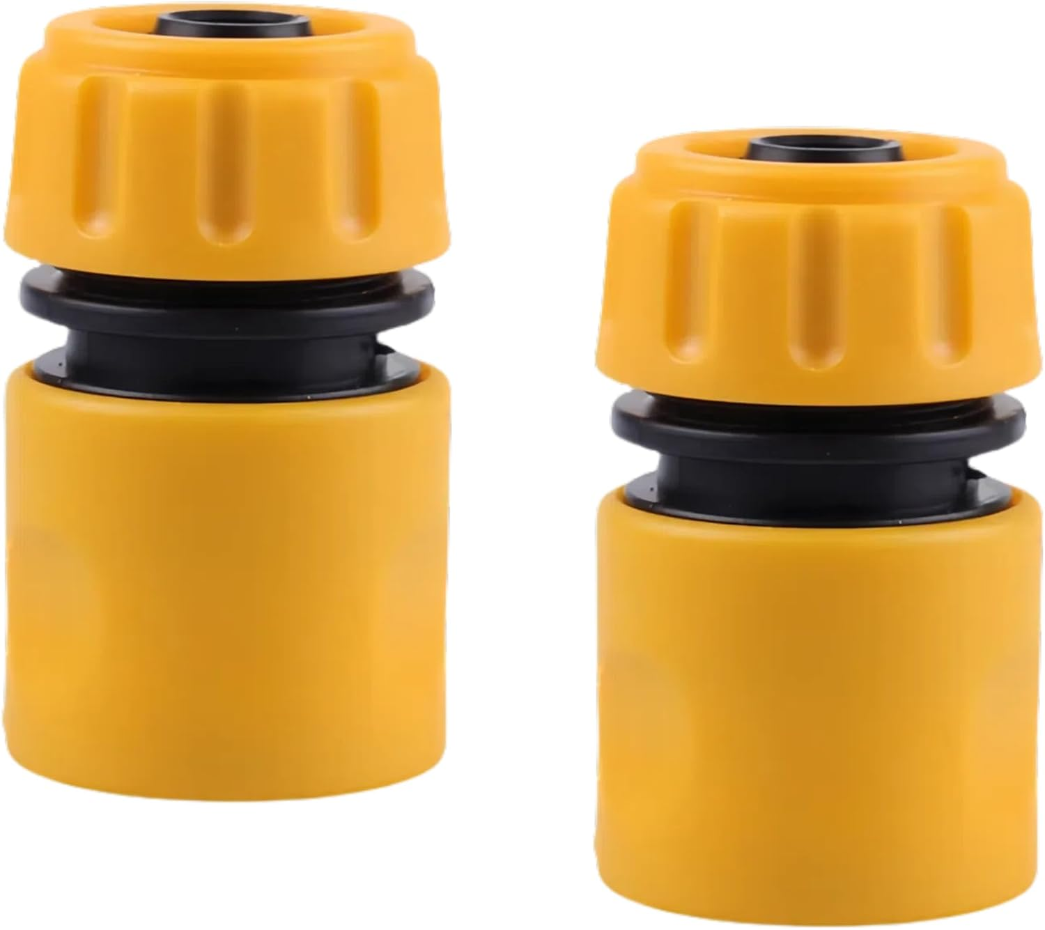 Garden Hose Connectors Set (Double Male Hose Connector（Yellow）)