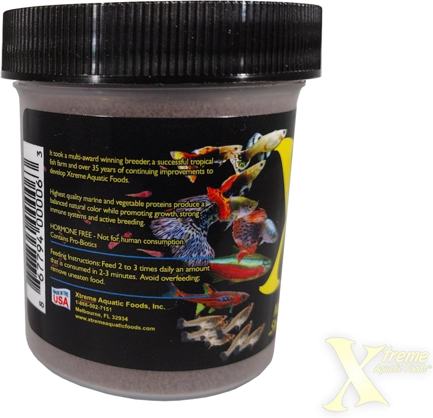 Xtreme Aquatic Food Nano 0.5Mm High-Protein Sinking Pellets for All Nano Fish and Fry 70 Grams (2.5Oz) image number 6