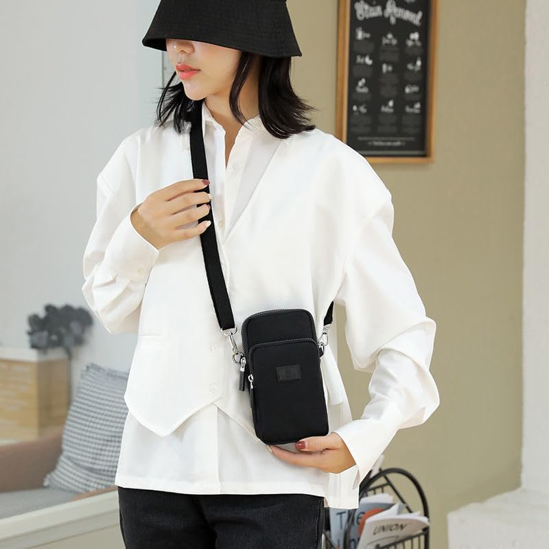 Small Crossbody Bag Cell Phone Bag Moblie Phone Mini Sports Arm Bag Shoulder Strap Wallet Pouch Bag Casual Purse