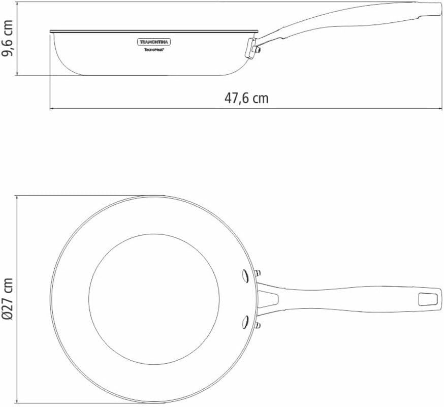 Tramontina Grano Stainless Steel Shallow Frying Pan with Tri-Ply Body, 26 Cm Diameter image number 5
