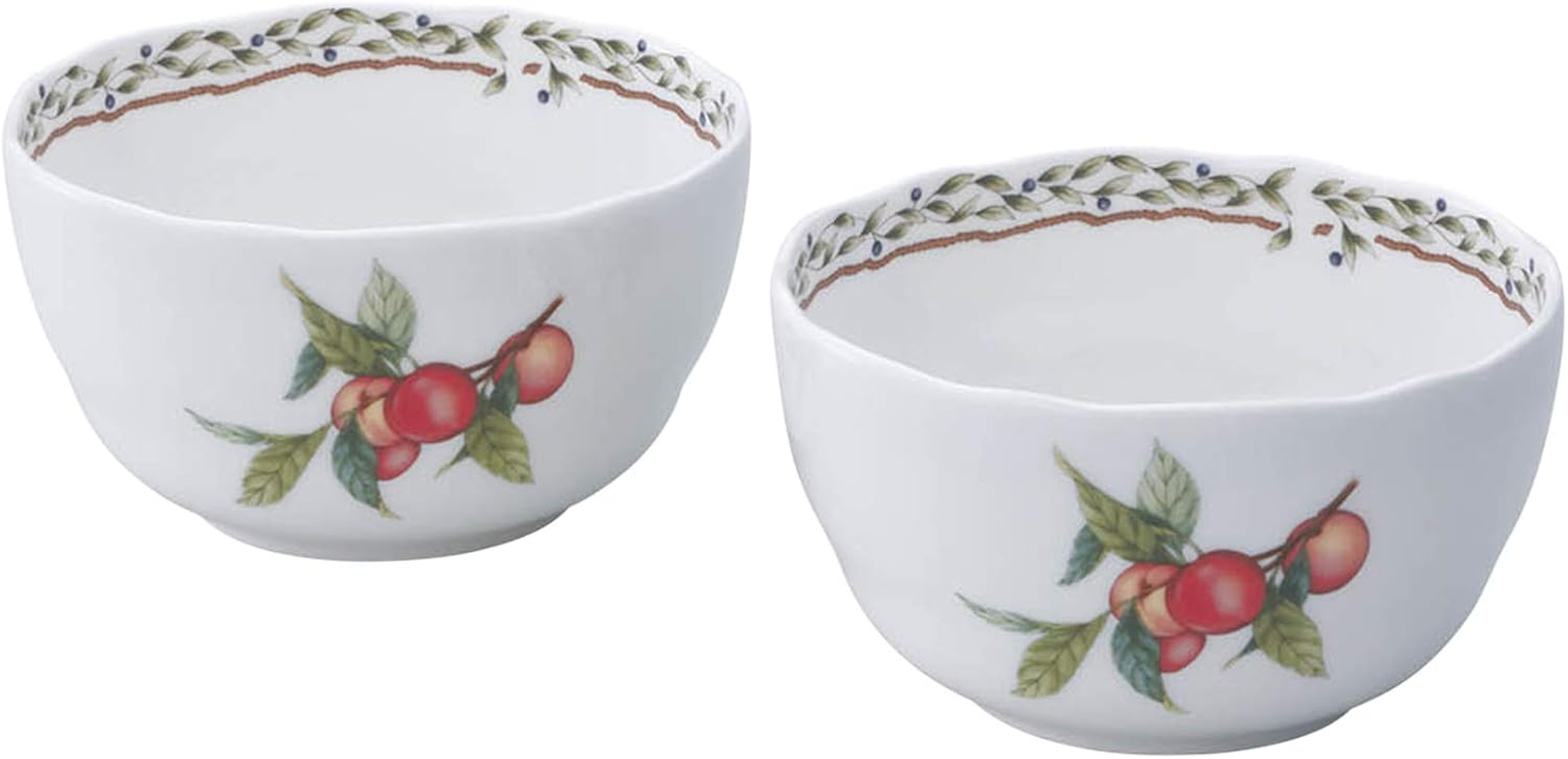 Noritake P97876/4911 Orchard Garden Microwave Safe Bowl (Set of Pairs), 4.3 Inches (11 Cm), 11.8 Fl Oz (350 Cc), 2 Pieces, Bone China image number 2