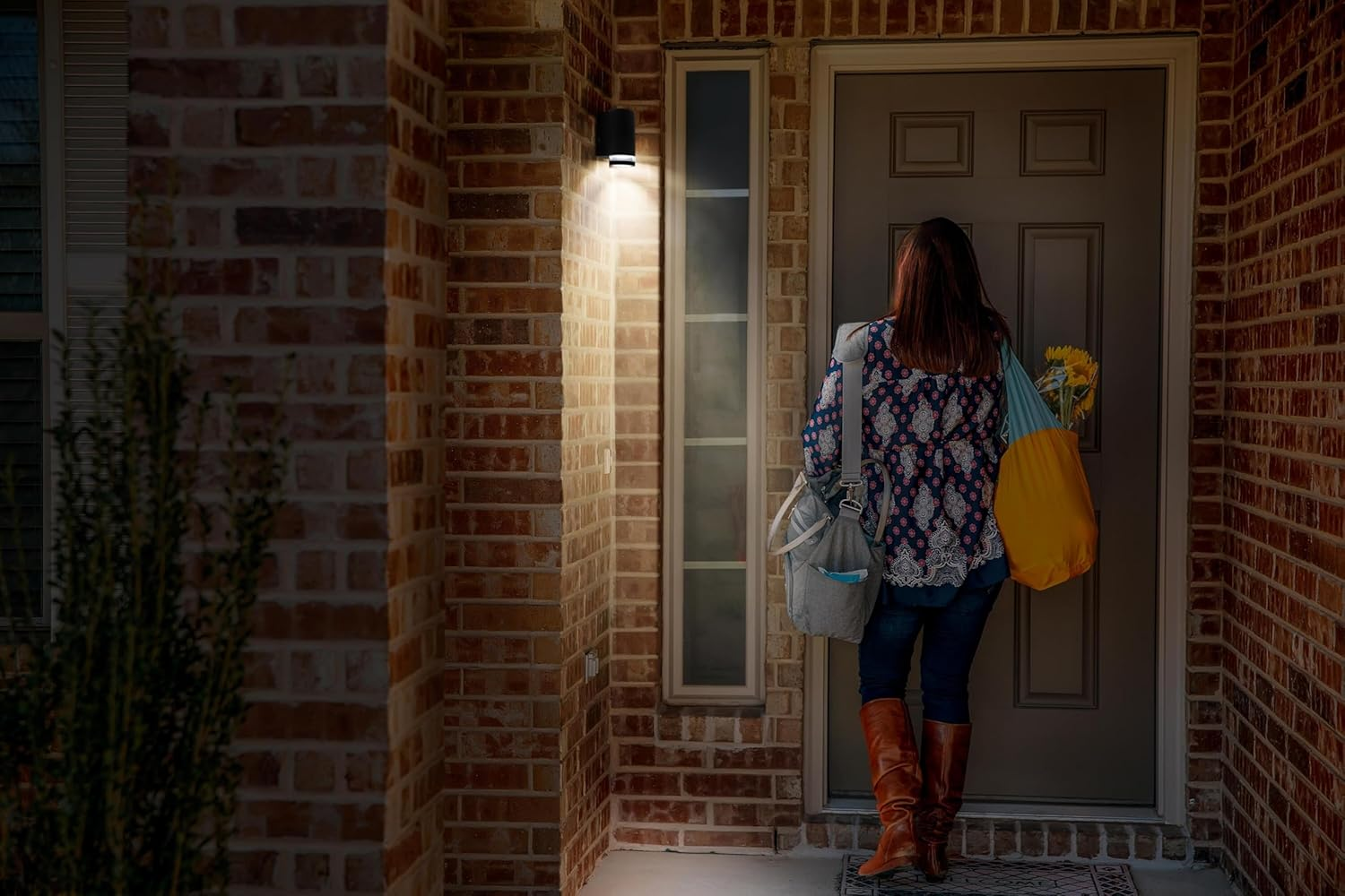 OSRAM Outdoor Wall Light GU10 Downlight with Gap Ring, Indirect Light, Aluminium Housing Dark Grey, IP44 & IK03, Wall Light for Facades