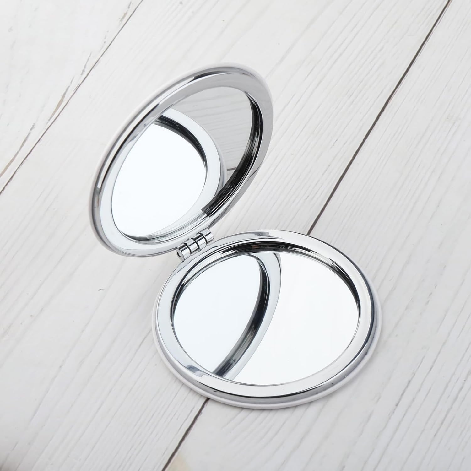 WUSUANED Flowers Girl Makeup Mirror Proposal Gifts Wedding Party Gifts Bridesmaid Mirror Mother of the Bride Gift (Flower Girl Mirror White) image number 2