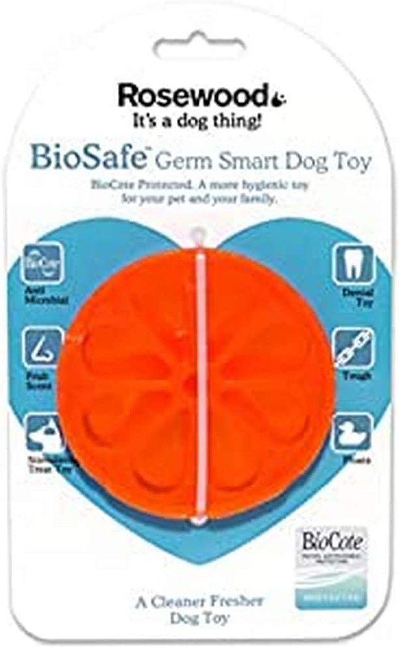 Rosewood 43001 Biosafe Orange Germsmart Dog Toy image number 4