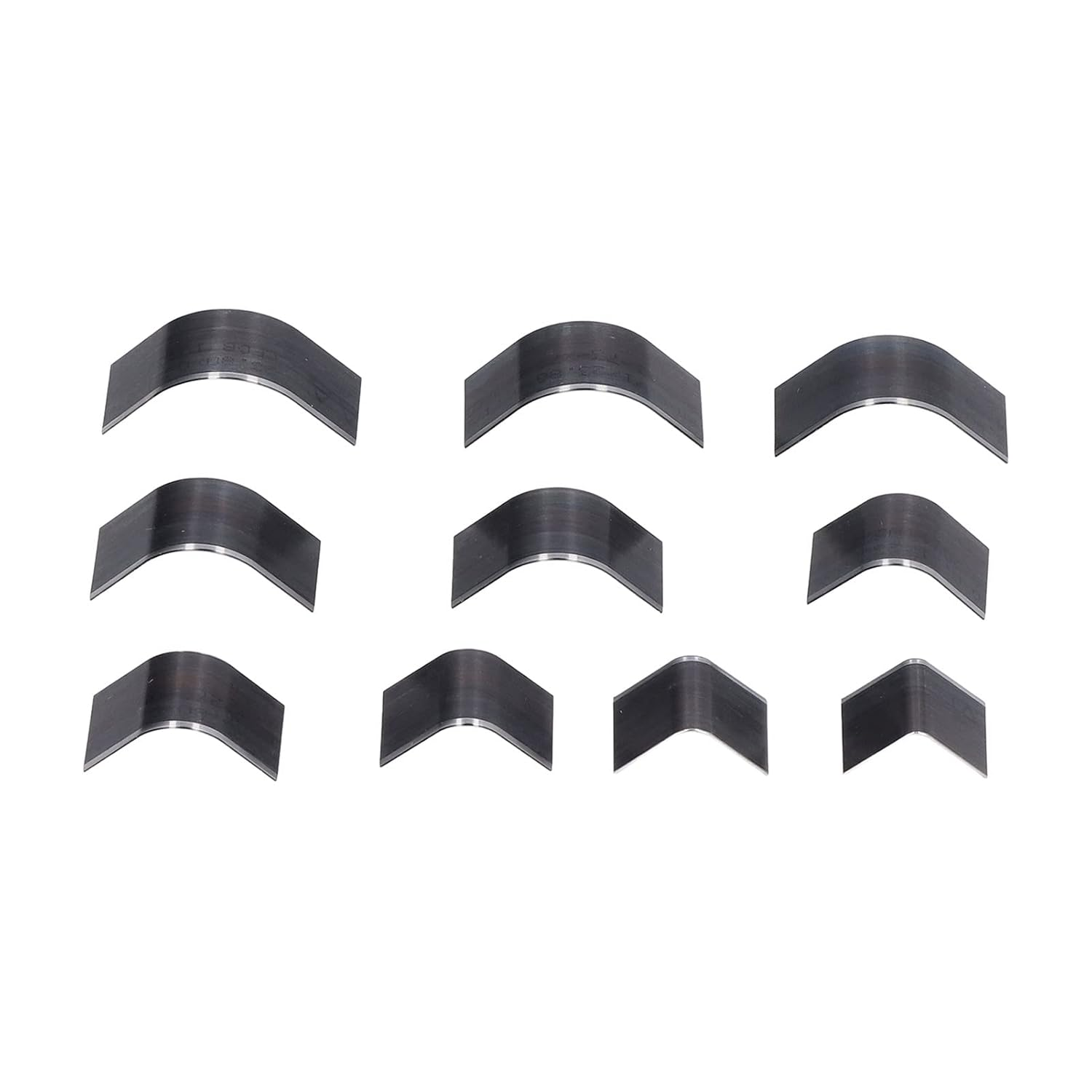 Leather Corner Edge Trimmer, 10Pcs Different Size Leathercraft Cutter, Handwork Leather Belt Corner Punch Cutter, Wallet Leather Craft Tools for Cardboard, Rubber, Plastic, Clay, Wood