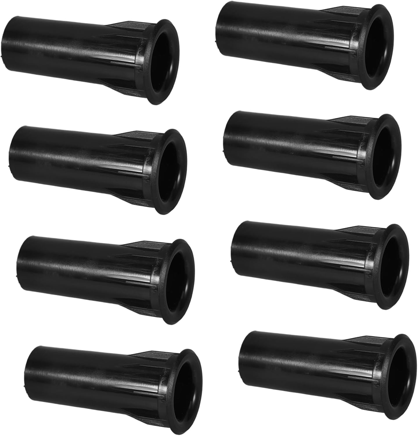 HOMSFOU 8Pcs Inverted Tube Subwoofer Bass Tube Plastic Speaker Enhancement Port Black For image number 3