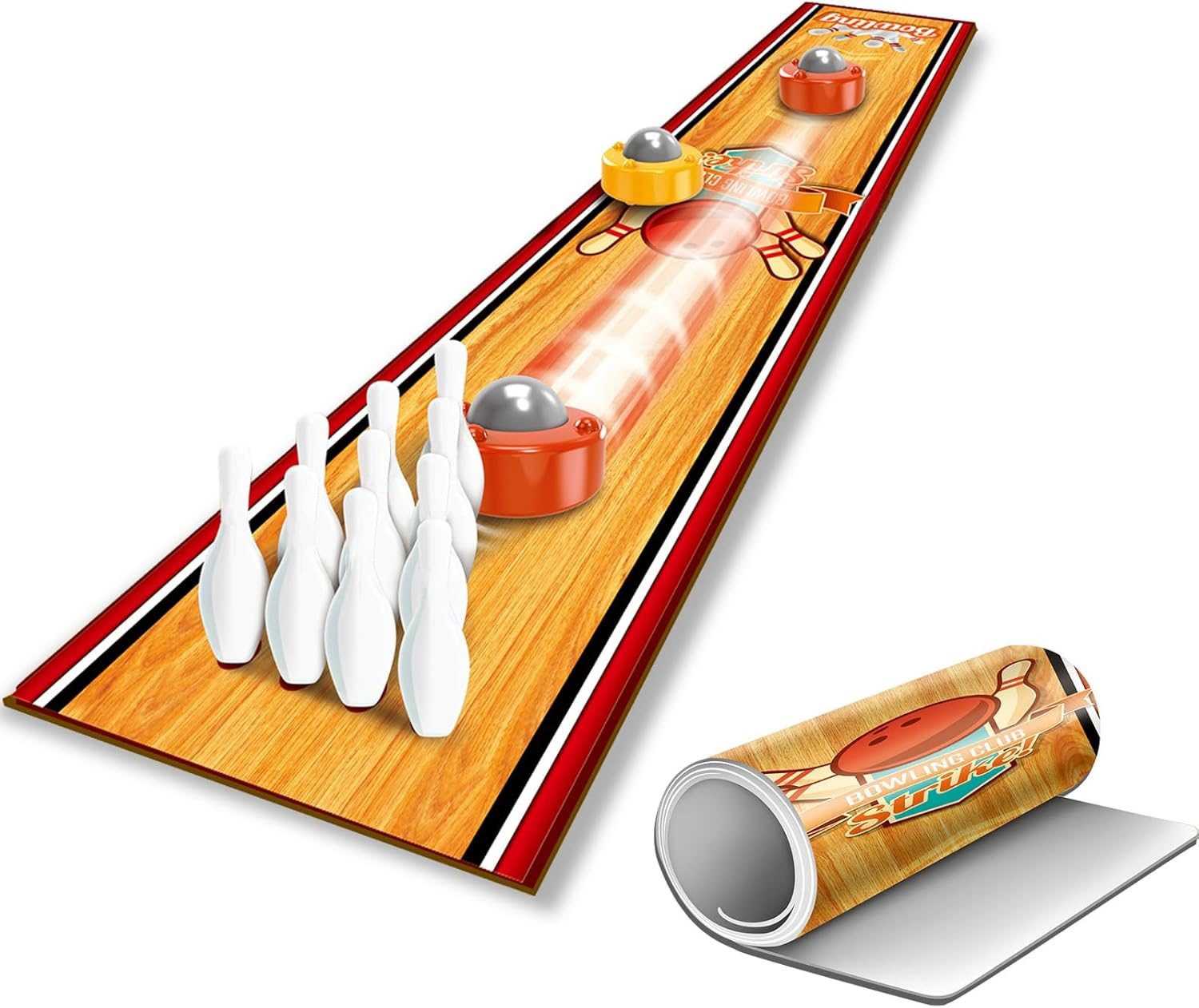 ZUNIPLEX Table Mini Bowling Game, Portable Tabletop Game Perfect for Home, Office and Party, Funny Gifts for Men Women Teens Kids Adults image number 3