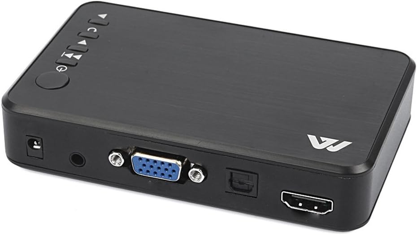 HDMI Portable Media Player, Buyee 1080P Full HD TV Digital Portable Mini Media Player Support All HD Format like MKV, H.264, Blu-Ray and 3D Movies image number 2