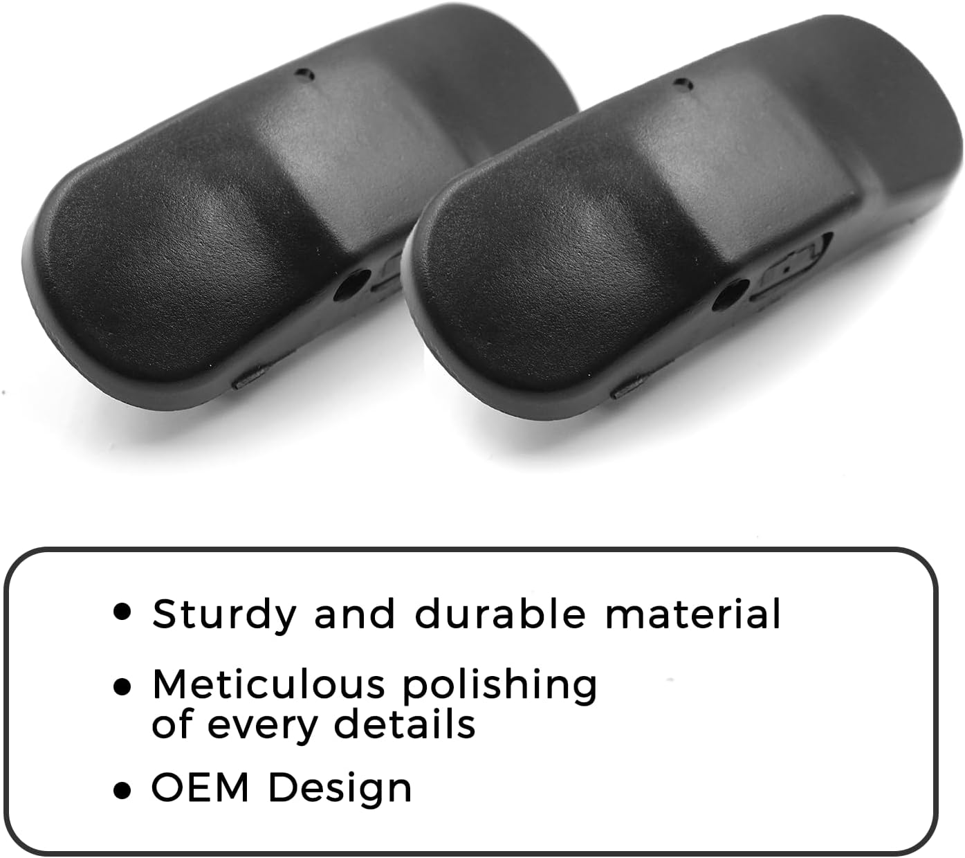 2PCS Windshield Washer Nozzle 2KD955985 5M0955985C9B9 Compatible with VW Jetta Golf MK6 MK5- image number 1