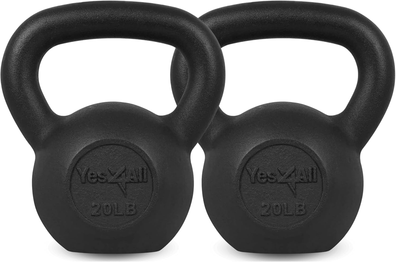 Yes4All Kettlebell Adjustable/Cast Iron/Protective Base Solid Smooth for Strength Training, Home Gym