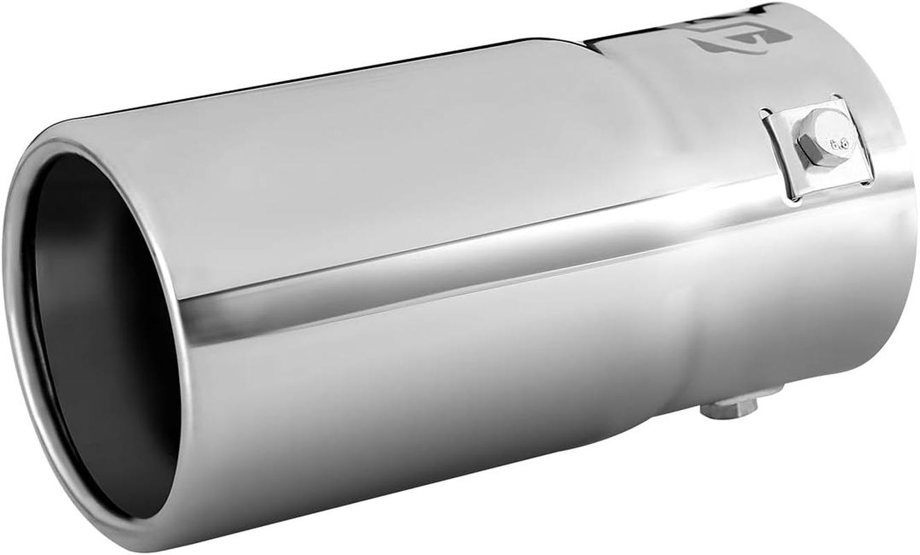 Exhaust Tip - to Fit 1.5 to 2.5 Inch Exhaust Tail Pipe Diameter- Stainless Steel to Give Chrome Effect - Car Muffler Tips image number 3