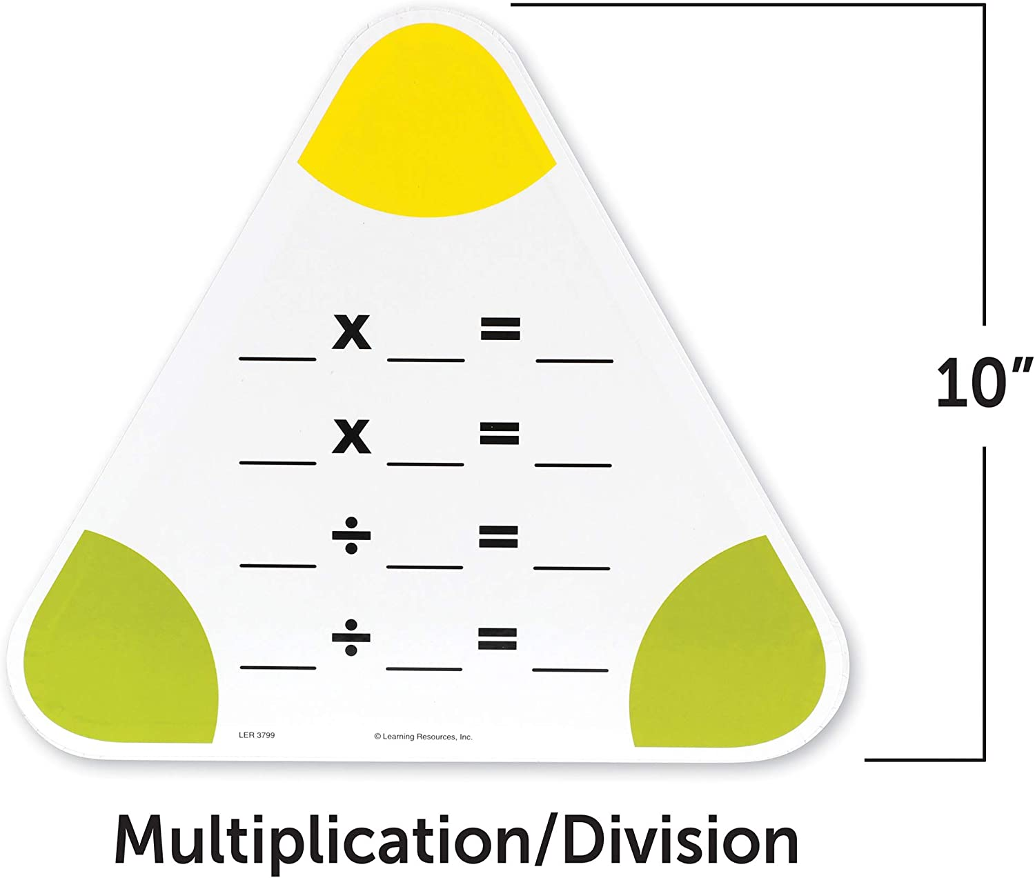 Learning Resources Write & Wipe Fact Family Boards, Dry Erase, Set of 5 Double-Sided Boards, Ages 6+