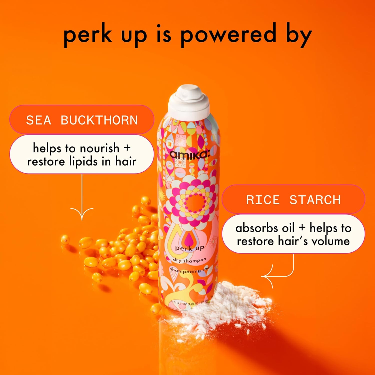 Perk up Dry Shampoo by Amika for Unisex -Dry Shampoo 232 Ml (Pack of 1) image number 3