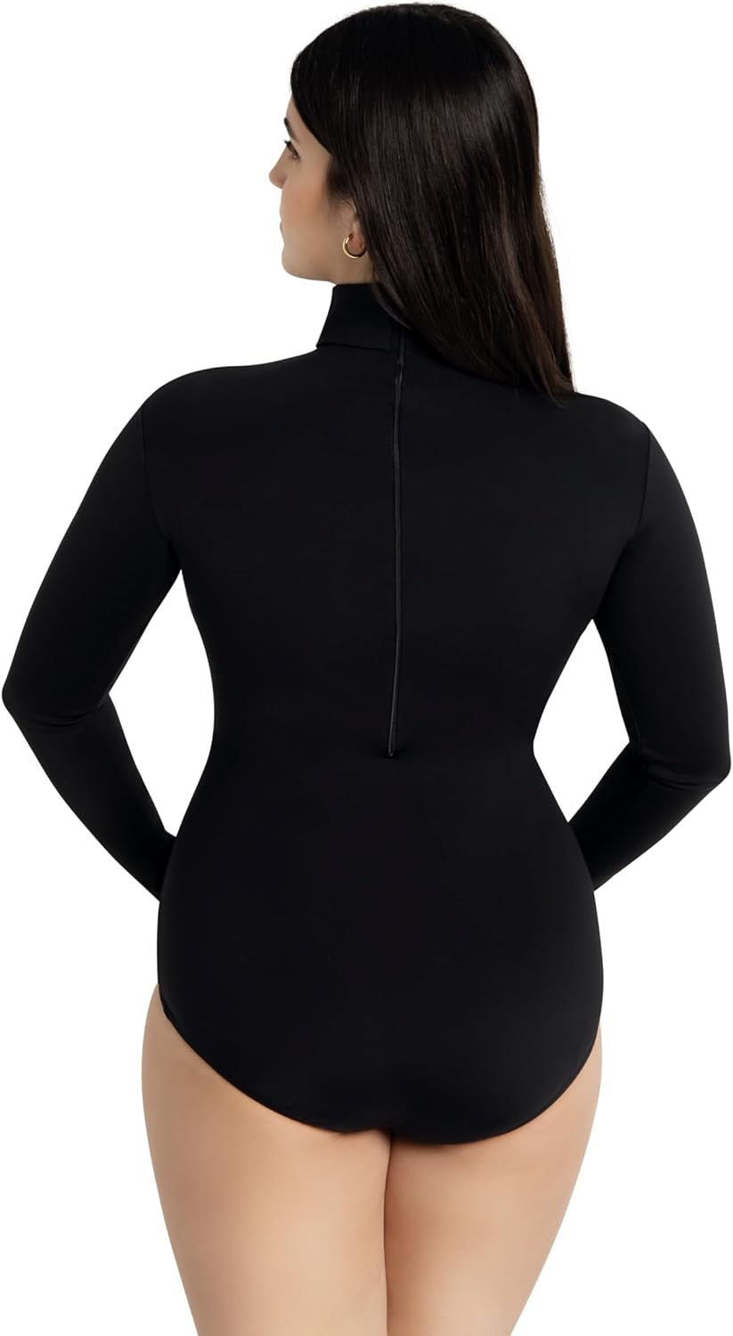 Capezio Women'S Turtleneck Long Sleeve Leotard image number 3