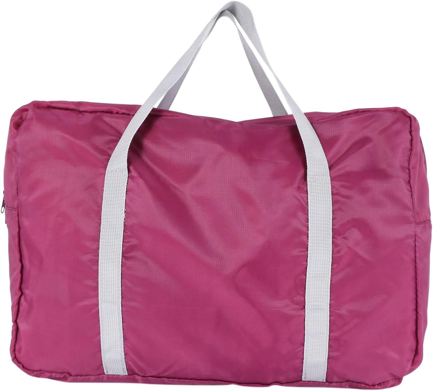 2X Capacity Casual Folding Waterproof Luggage Storage Bags Suitcase Handbag Tote Bag Burgundy image number 1