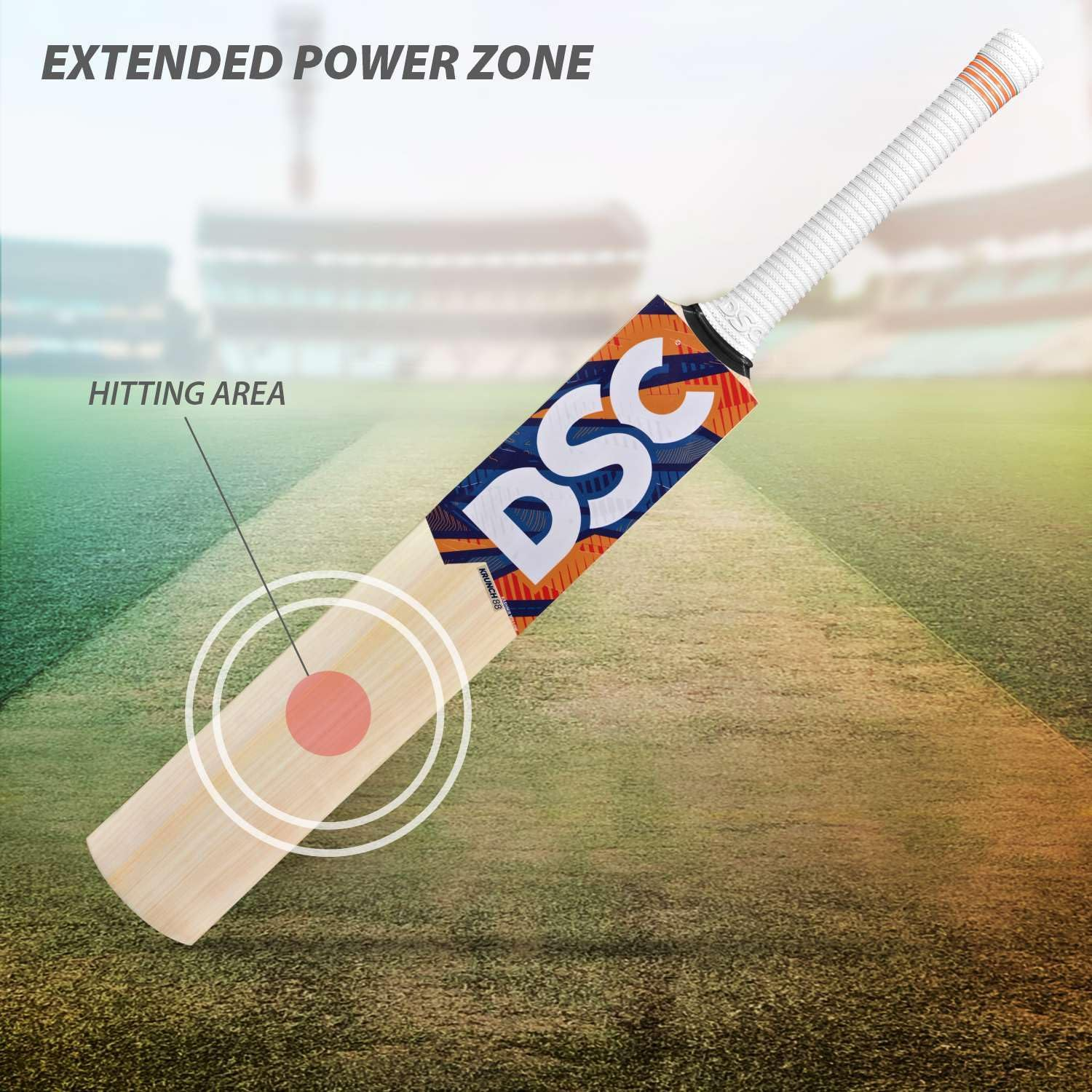 DSC Krunch 88 Men'S Kashmir Willow Cricket Bat image number 6