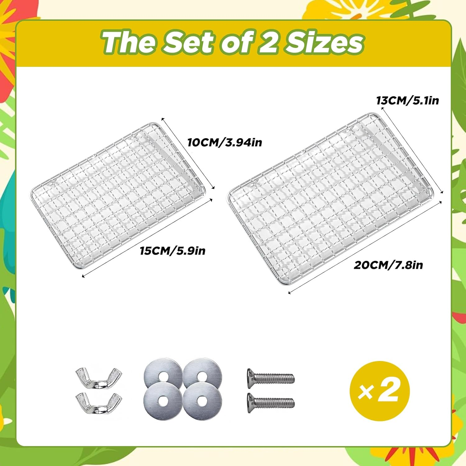 SUSOO 2 Pcs Stainless Stee Bird Perches Platform for Bird Cage Accessories,Birds-Safe Bite Resistant Shelves and Easy Clean Bird Shelf Stand for Parrots, Conures, Cockatiel, Budgie and Love Birds image number 2