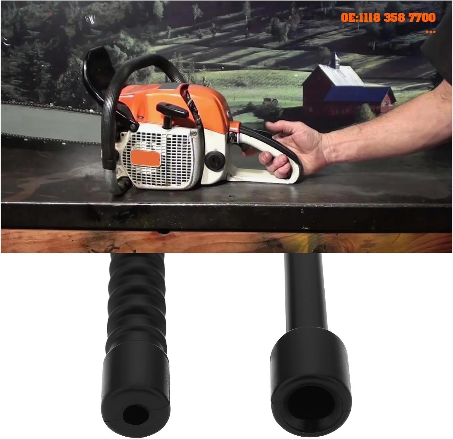 Briny River 2PCS Fuel Line Hose Tube Replacement Part 1118 358 7700 Compatible with Stihl 028 028AV 028Super 028Q 028W 028WB Chainsaw 028 Fuel System image number 2