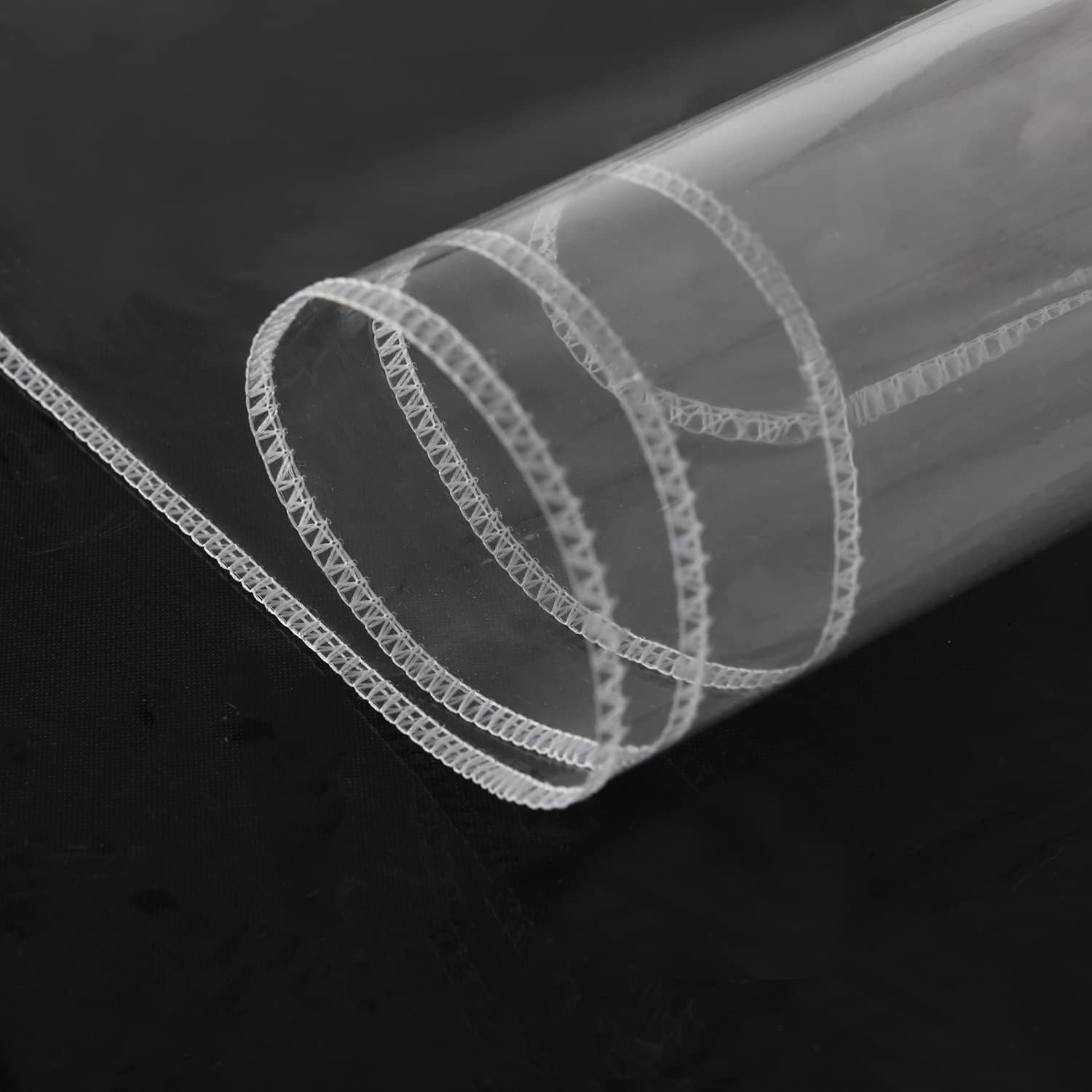 Hiasan Clear Plastic Tablecloth Rectangle - 100% Waterproof Oilproof Stain Resistant Wipeable Transparent Vinyl Table Cloth Protector, 70 X 70 Inch image number 6