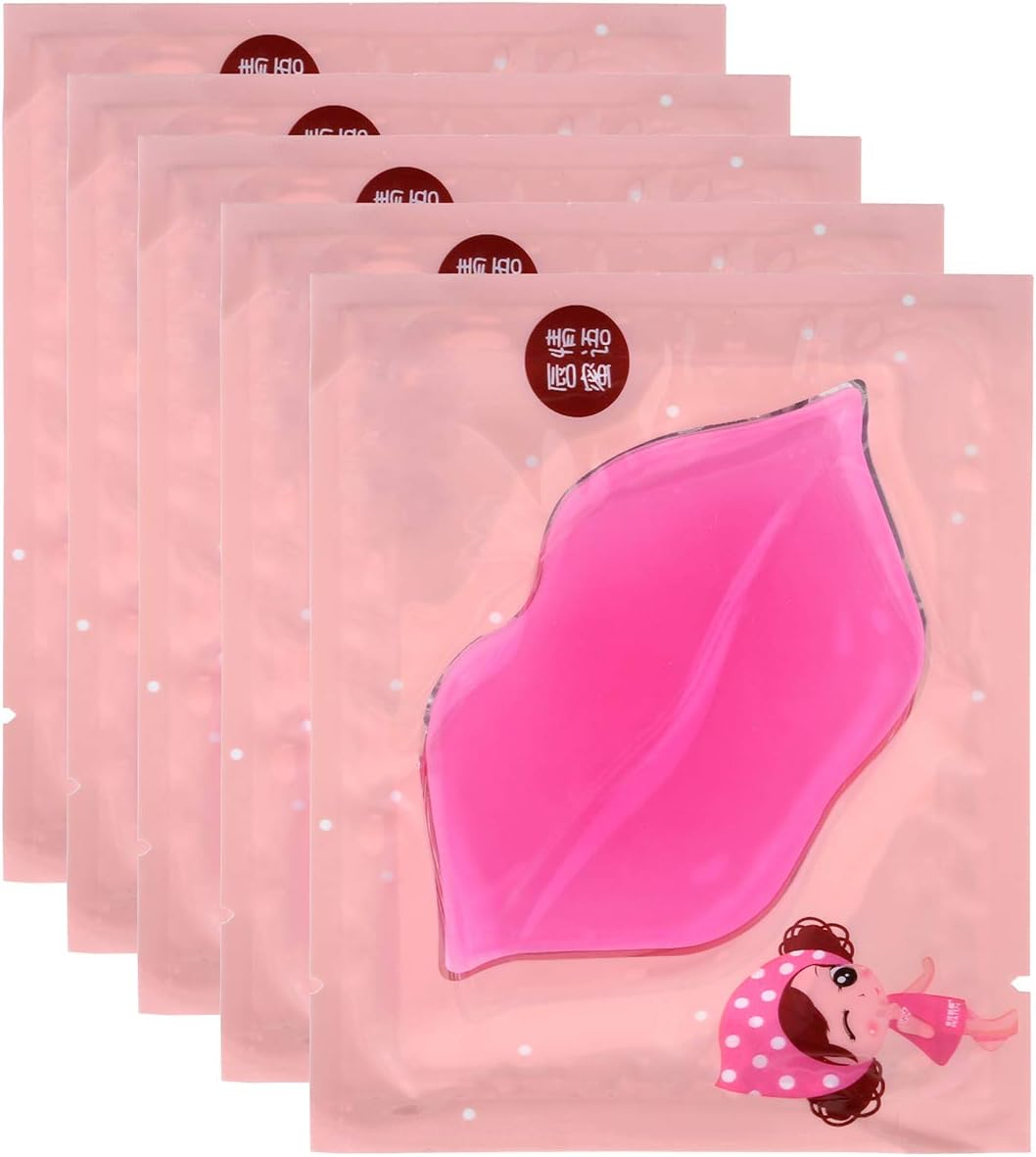 Ccbeauty 30 Pieces Pink Collagen Crystal Lip Mask Lip Plumper Mask Gel Care Mask Moisturer Essence Make Your Lip Attractive and Sexy image number 6