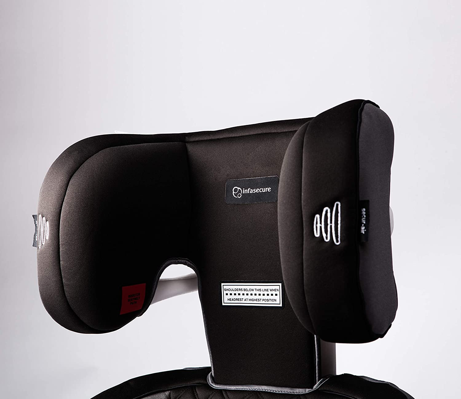 Infasecure CS6213IP Aspire Premium Booster Seat, Seated Shoulder Height Design, Side Impact Protection, Suitable from 4 to 8 Years Old, Night image number 5