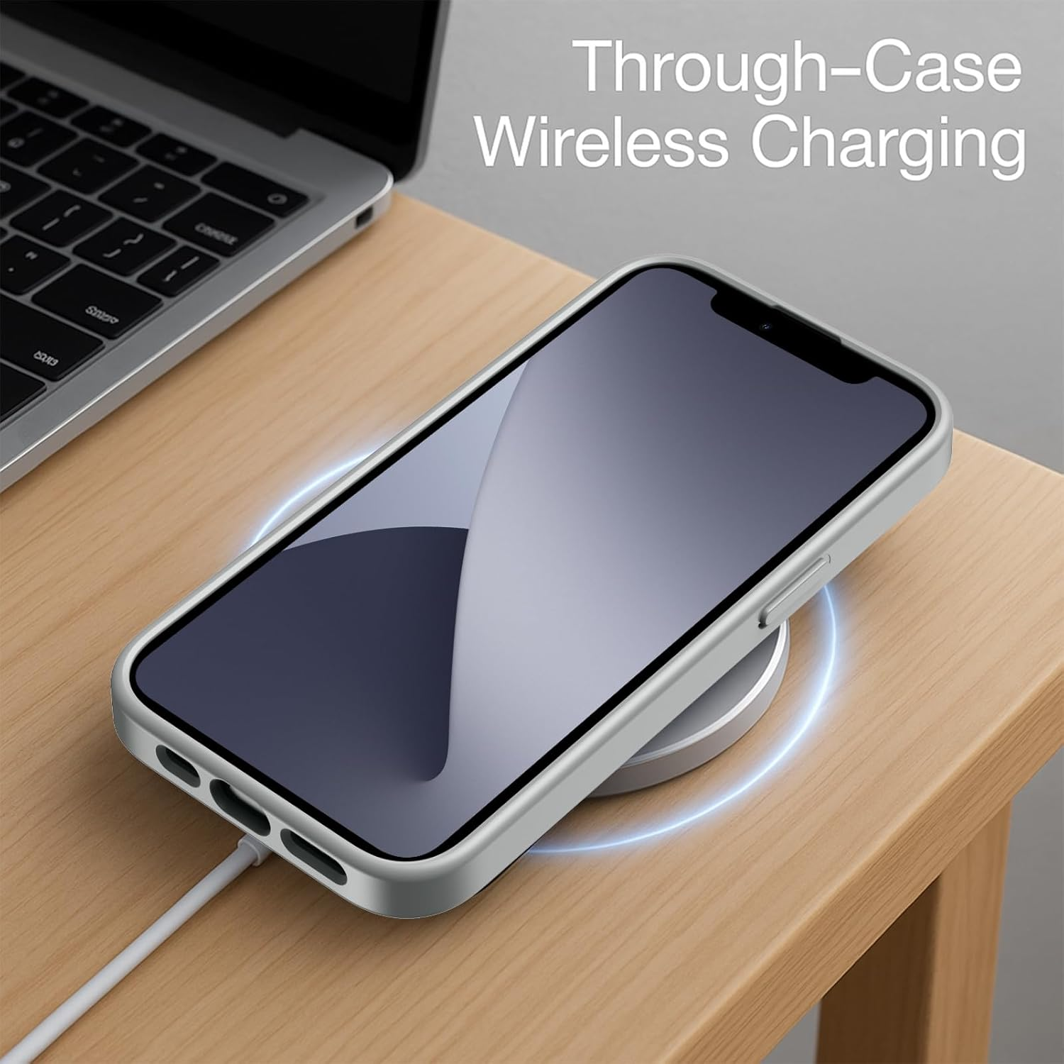 ORDA Magnetic Case for Iphone 13 Mini 5.4 Inch Compatible with Magsafe, Translucent Matte Back Camera Protection Shockproof Mobile Phone Case for Iphone 13 Mini Grey image number 3