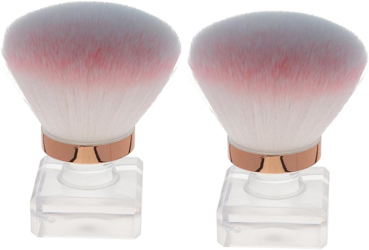 BELLIFFY 2Pcs Nail Tech Supplies Fingernail Brush for Cleaning Soft Bristle Portable Ergonomic Handle for Fingernails and Toenails image number 2