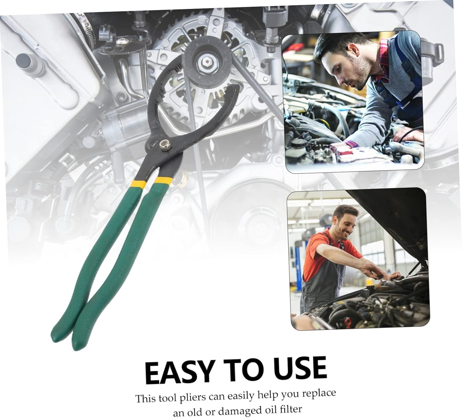 Filter Element Disassembly Pliers Steel Oil Filter Wrench Maintenance Tool Easy for Automotive image number 1