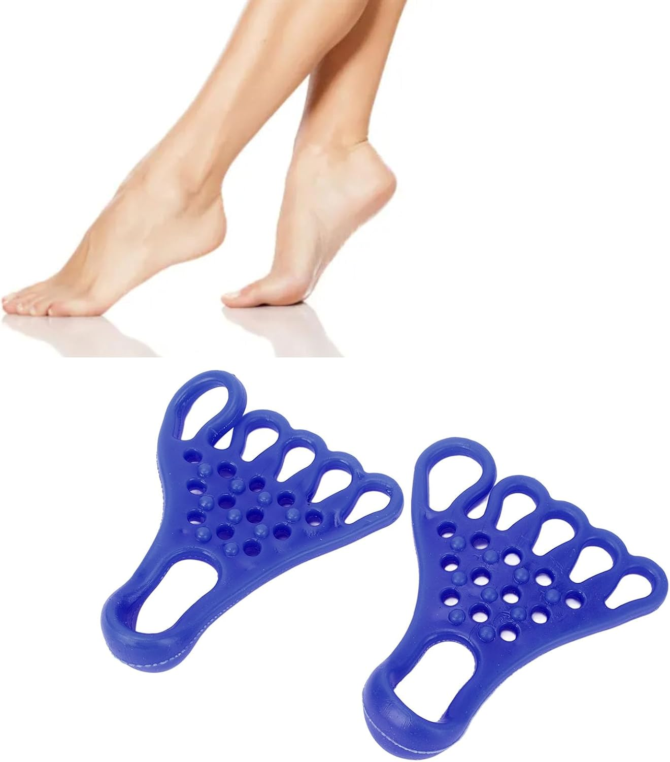 2Pcs Toe Foot Stretcher, Muscle Relaxation TPR Foot Massage Separator Stretcher Device for Home Fitness