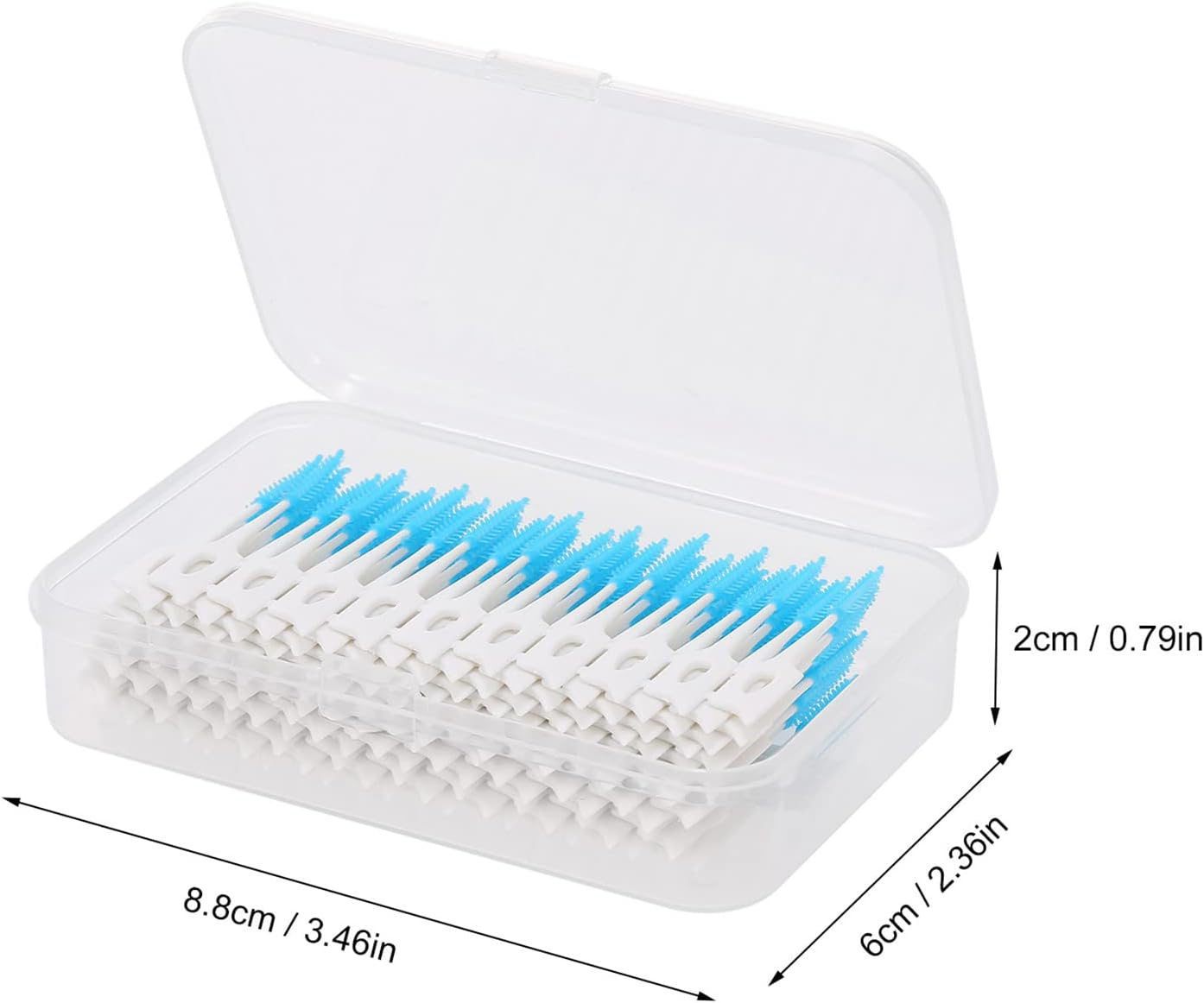 160Pcs Double-Ended Toothpick Soft Silicone Tooth Picks Dental Floss Interdental Brush Teeth Stick Dental Hygiene Tools BBZY image number 3