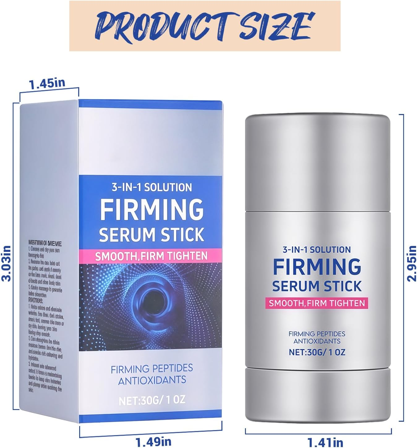 DAGEDA Firming Serum Stick, Smooth, Firm, Tighten Stick, Moisturizing and Nourishing Nature Skincare for All Skin Types, Improve Face Dullness, Reduce Fine Lines Hydrating Balm for Women