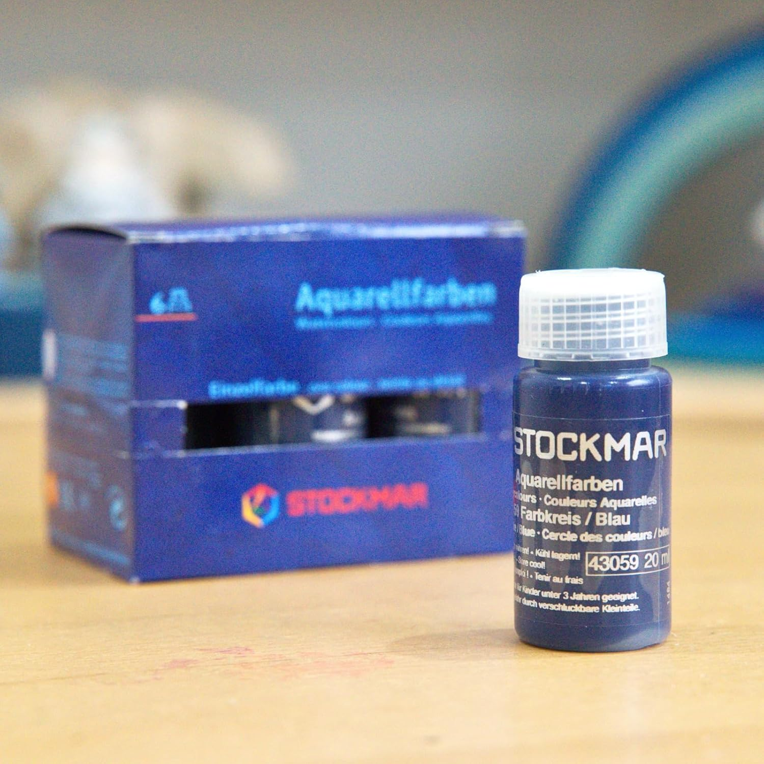 Stockmar Circle Watercolor Paint, Blue, 20 Ml image number 3