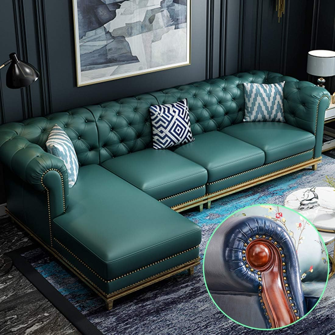 Keadic Antique Upholstery Tacks Furniture Nails Pins Assortment Kit for Upholstered Furniture Cork Board or DIY Projects - Bronze image number 2