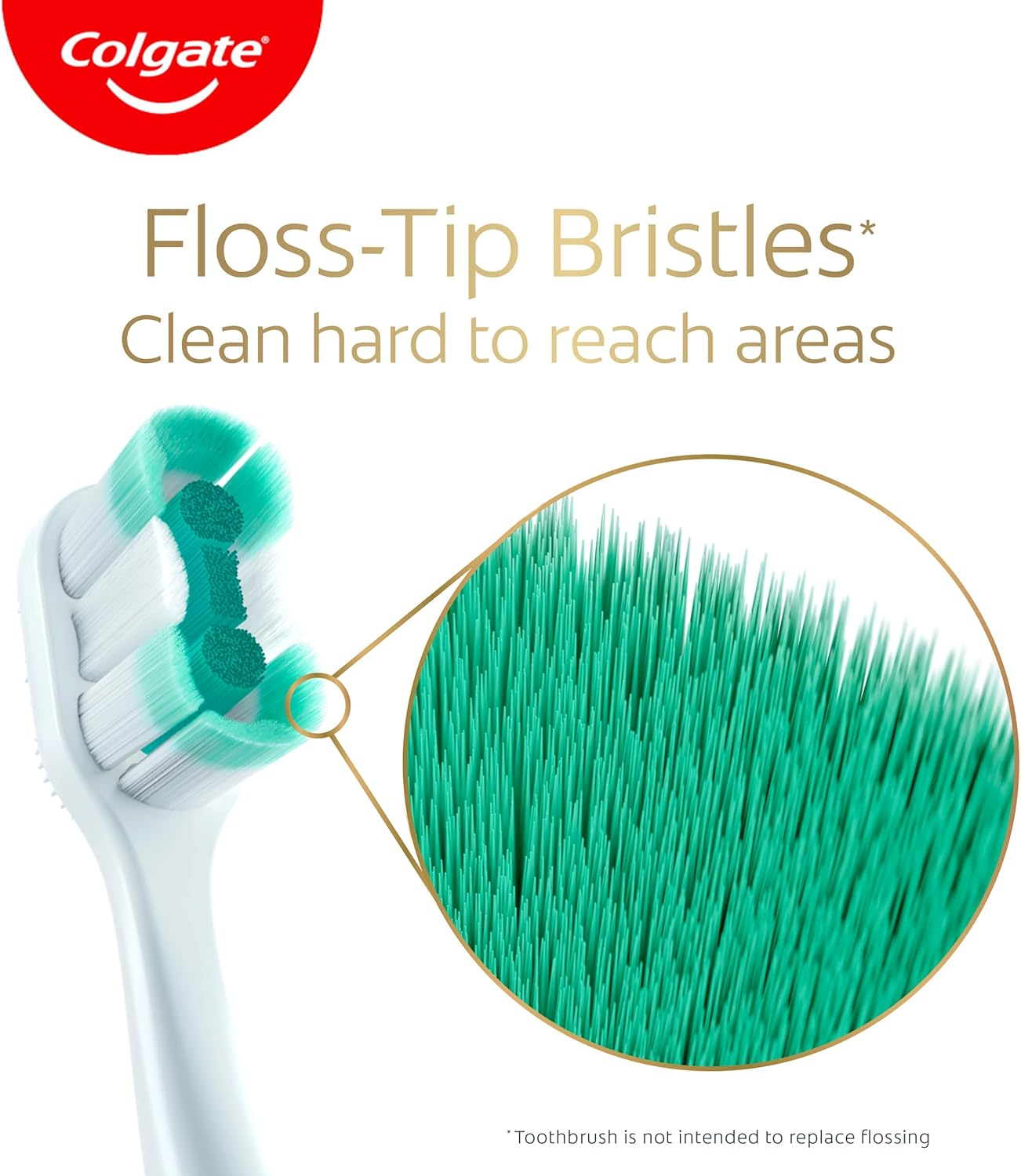 Colgate Total Foaming Clean Medium Manual Toothbrush, 1 Pack image number 4