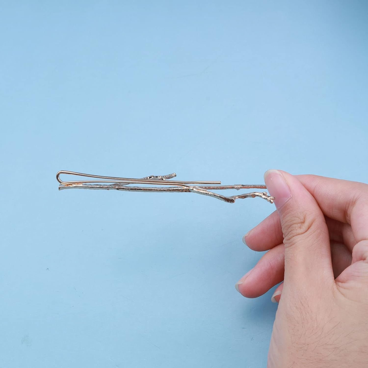 Yheakne Boho Leaf Hair Clip Gold Branch Hair Clip Pen Vintage Leaf Barrette Hair Clip Decorative Hair Clips Metal Hair Accessories for Women and Girls image number 5