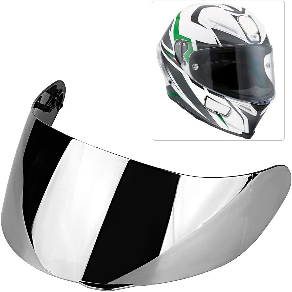 Helmet Lens Shield, Strong Scratch Resistant Full Face Helmet Visor anti Fog for Motorcycles Replacement for AGV K5 K5-S K3 SV K1(Silver) image number 6