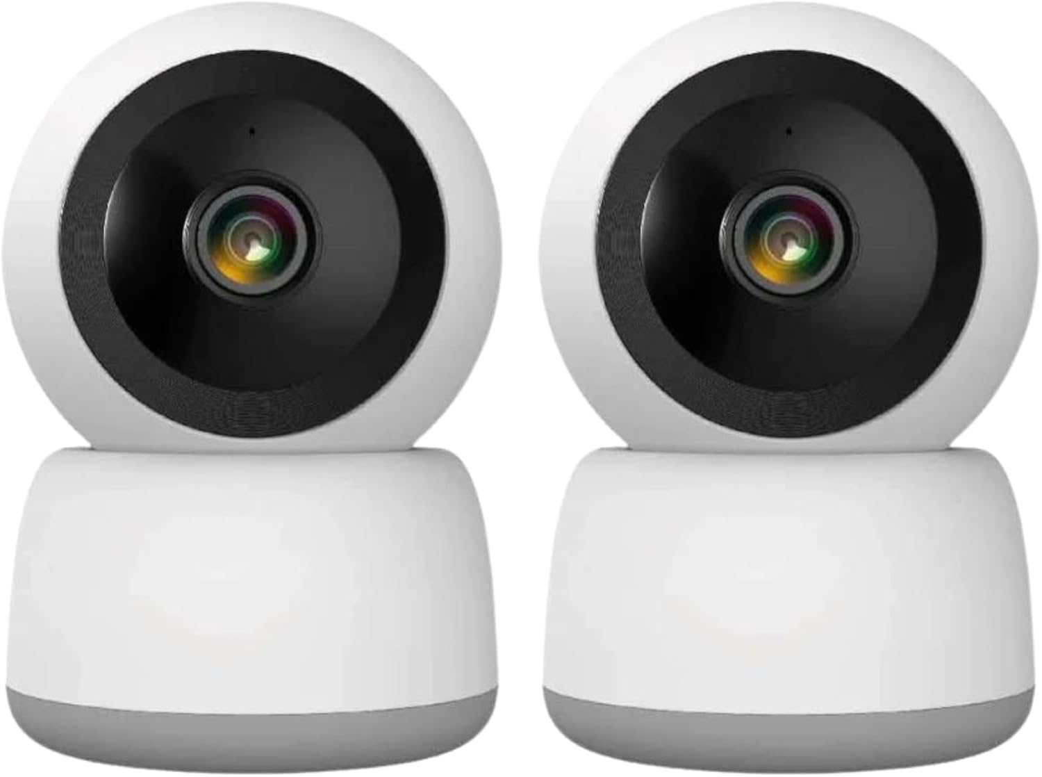 Laser Smart Home FHD Pan and Tilt Indoor Security Camera - 1080P HD Monitor, 360 Coverage, Motion Alerts, Night Vision, Two-Way Audio, Mobile App Control, Microsd Storage, Compatible with Alexa, 2Pack image number 2