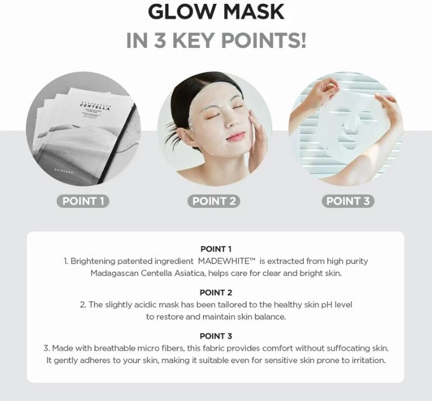 SKIN1004 Madagascar Centella Tone Brightening Glow Mask 25Ml X 1 image number 2