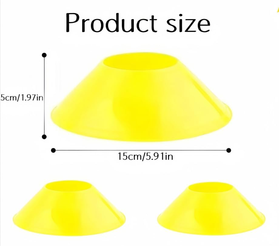 Soccer Markers Disc Cones with Net Bag, 20Pcs Pro Disc Cones Sport Disc Cones, Agility Soccer Cones Multi Color Sports Space Markers