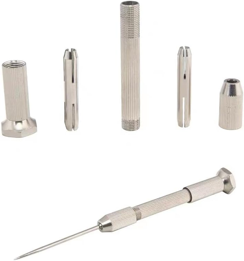 0.3-3.0Mm Mini Hand Drill with 10Pcs 0.8-3.0Mm Twist Drill Bits Set Wood Bodhi Plastic Drilling Kit 11Pcs Hand Twist Drill Set image number 5