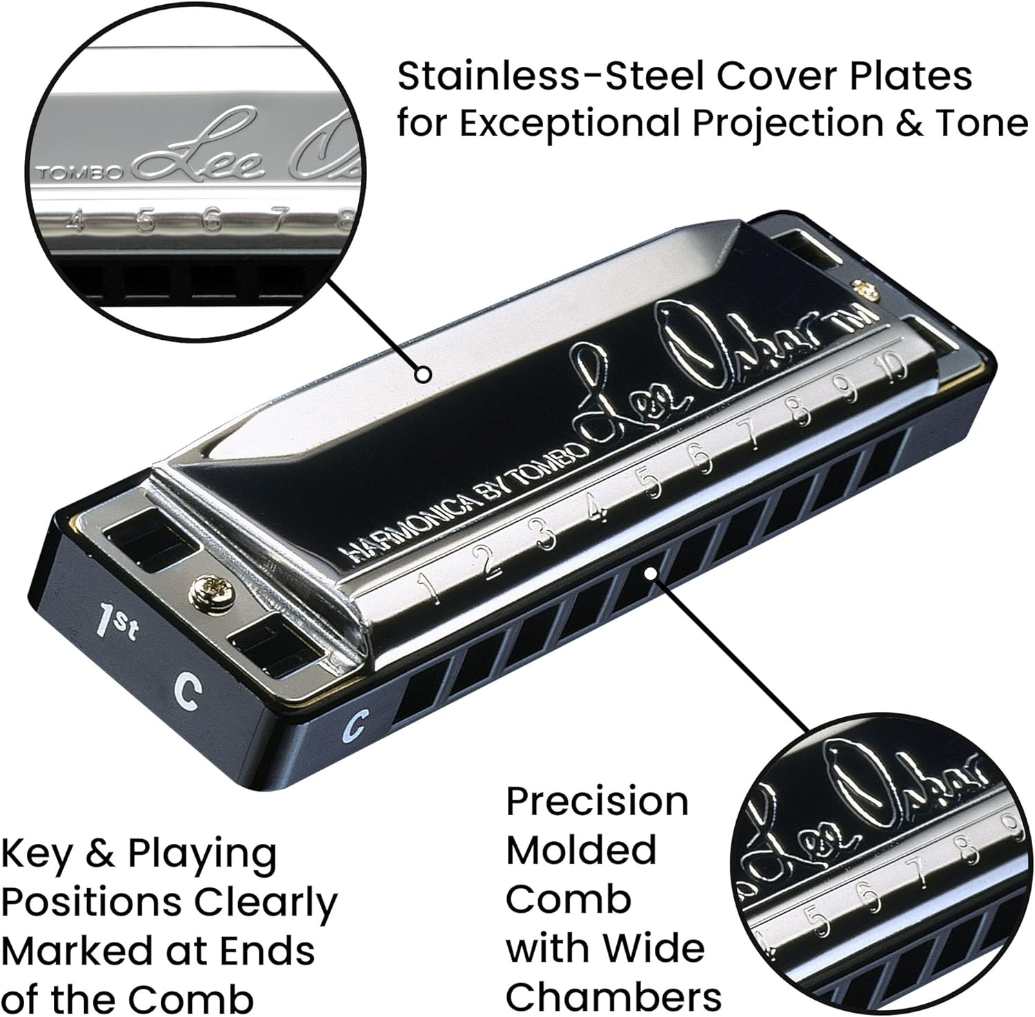 Lee Oskar Harmonica, Key of G, Major Diatonic
