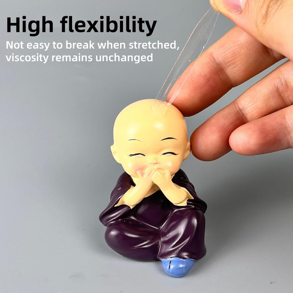 1200Pcs Clear Sticky Tack for Walls, Double Sided Adhesive Dots Clear Sticky Tack Putty Removable,High Strength Glue Point Stickers Dot for Gift Wrapping DIY Scrapbooking Photo Cards Crafting image number 5