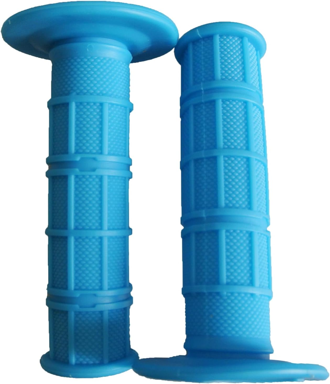 7/8 Practical Motorcycle Hand Grips Dirt Bike Motocross Gel Handlebar 2Pc- Red