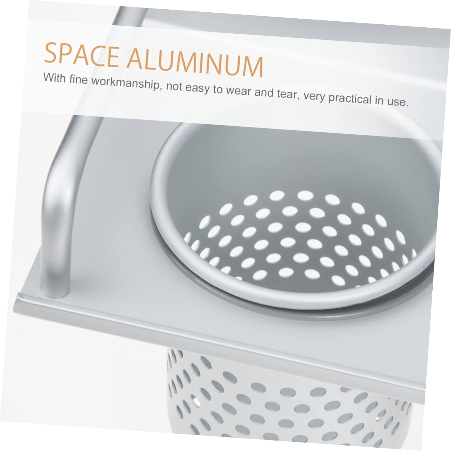 LOLIPPYY Wall-Mounted Hair Dryer Rack Bathroom Storage Shelf for Hair Tools Organizer Comb and Curler Shelf image number 1