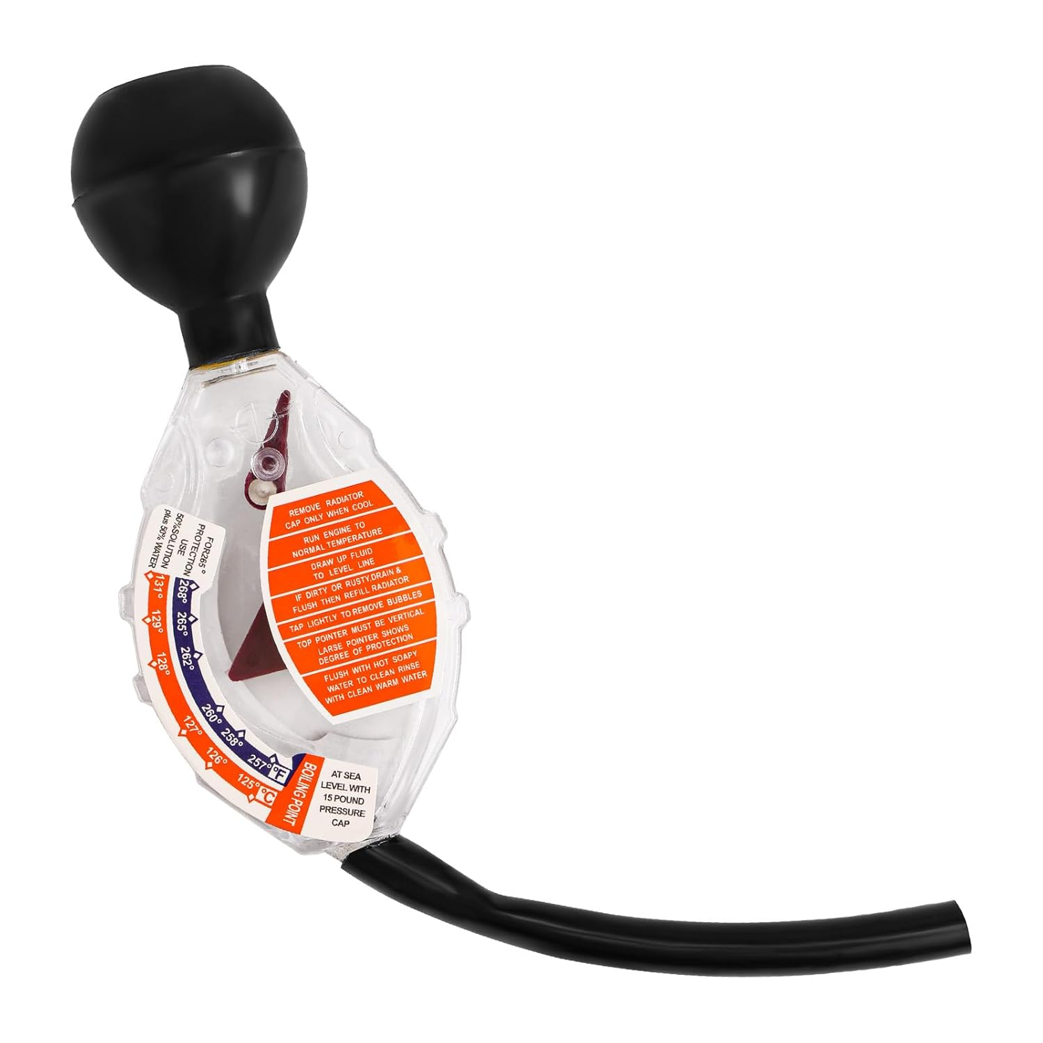 Antifreeze Coolant Tester, Dial Type High Accuracy Hydrometer Coolant Tester Universal Automotive Antifreeze Test Kit for Car Battery 6/12/24V Ethylene Glycol