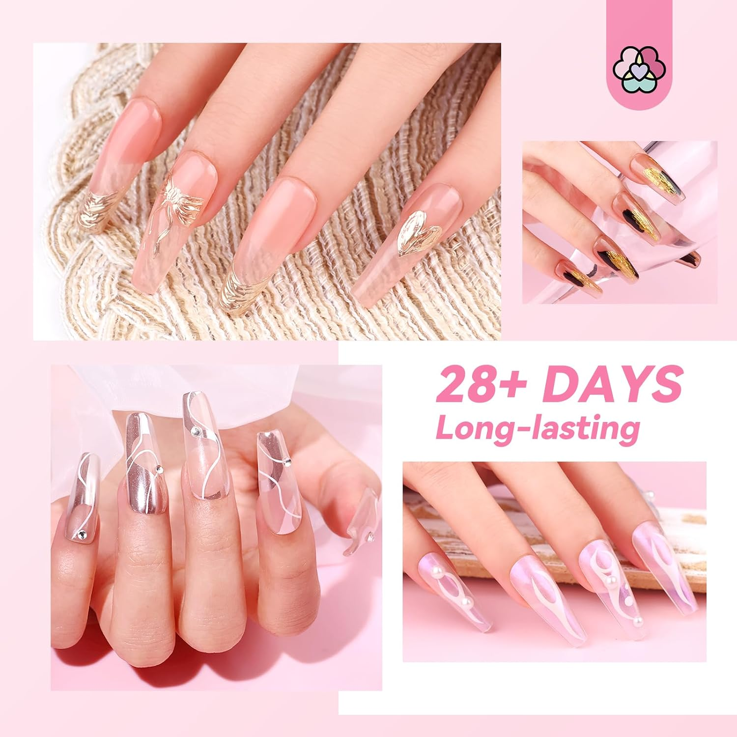 Saviland Builder Nail Gel Set: 12 Colors Castor Oil Gel Builder in a Bottle Vitamin E Hard Gel for Nails Extension Strengthener Gel Kit as Gifts for Women Home DIY Salon Nail Care Repair image number 1